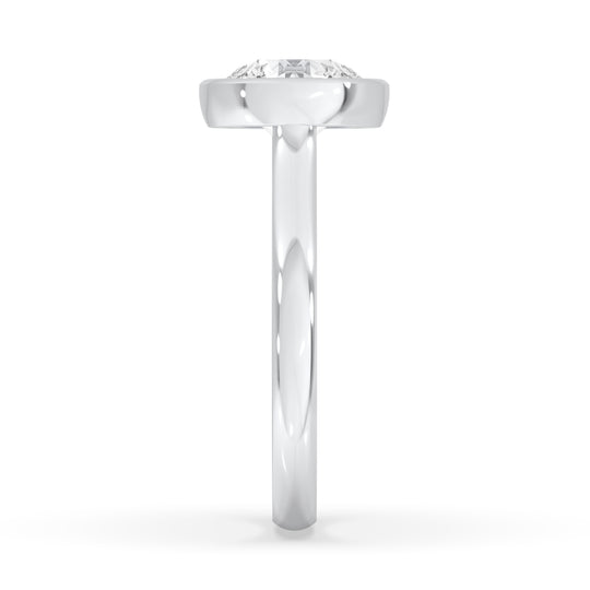Round Bezel Set Ring