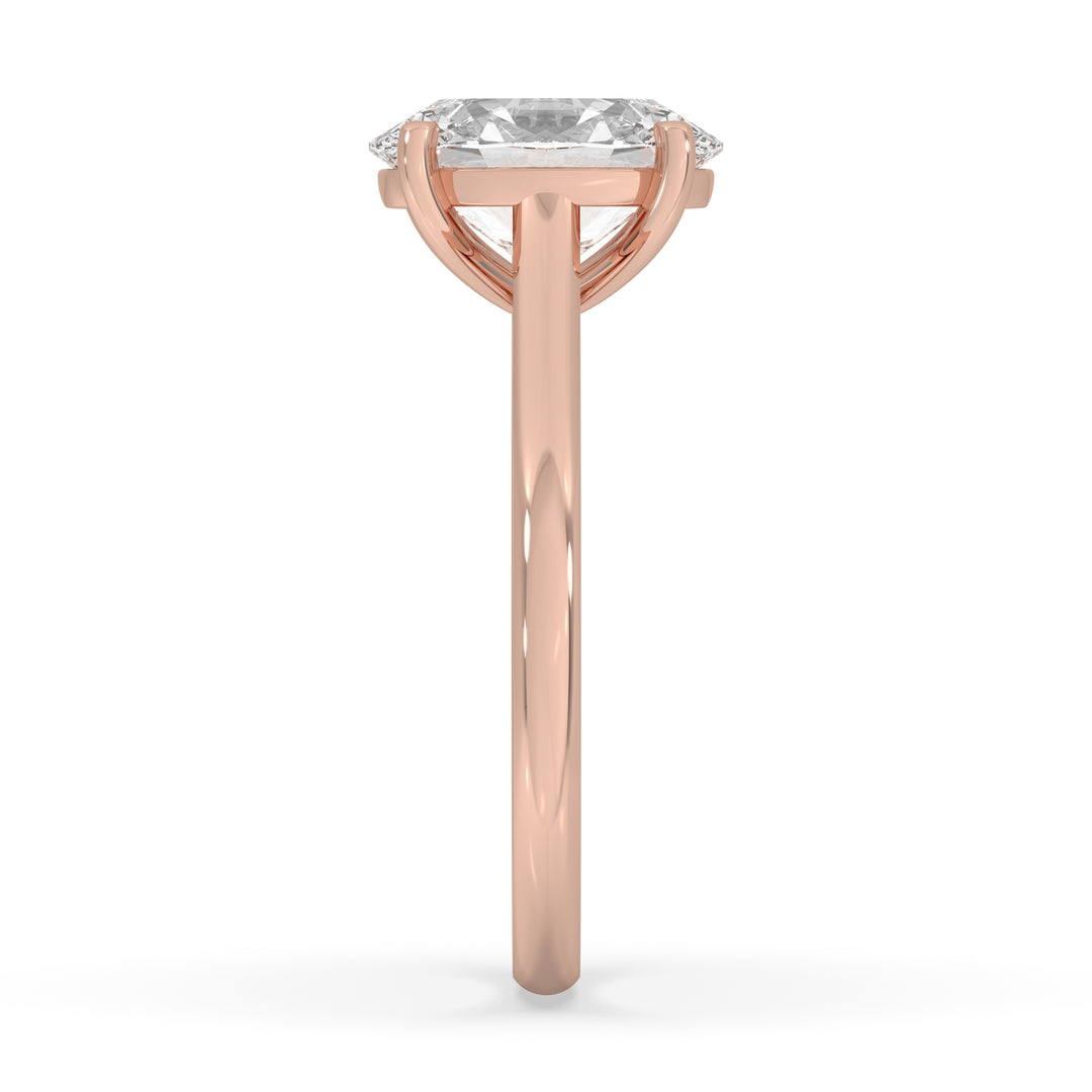 Oval Cathedral Engagement Ring
