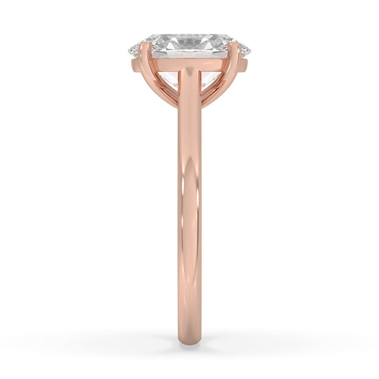 Oval Cathedral Engagement Ring
