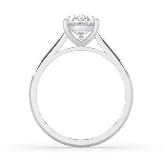Oval Cathedral Engagement Ring