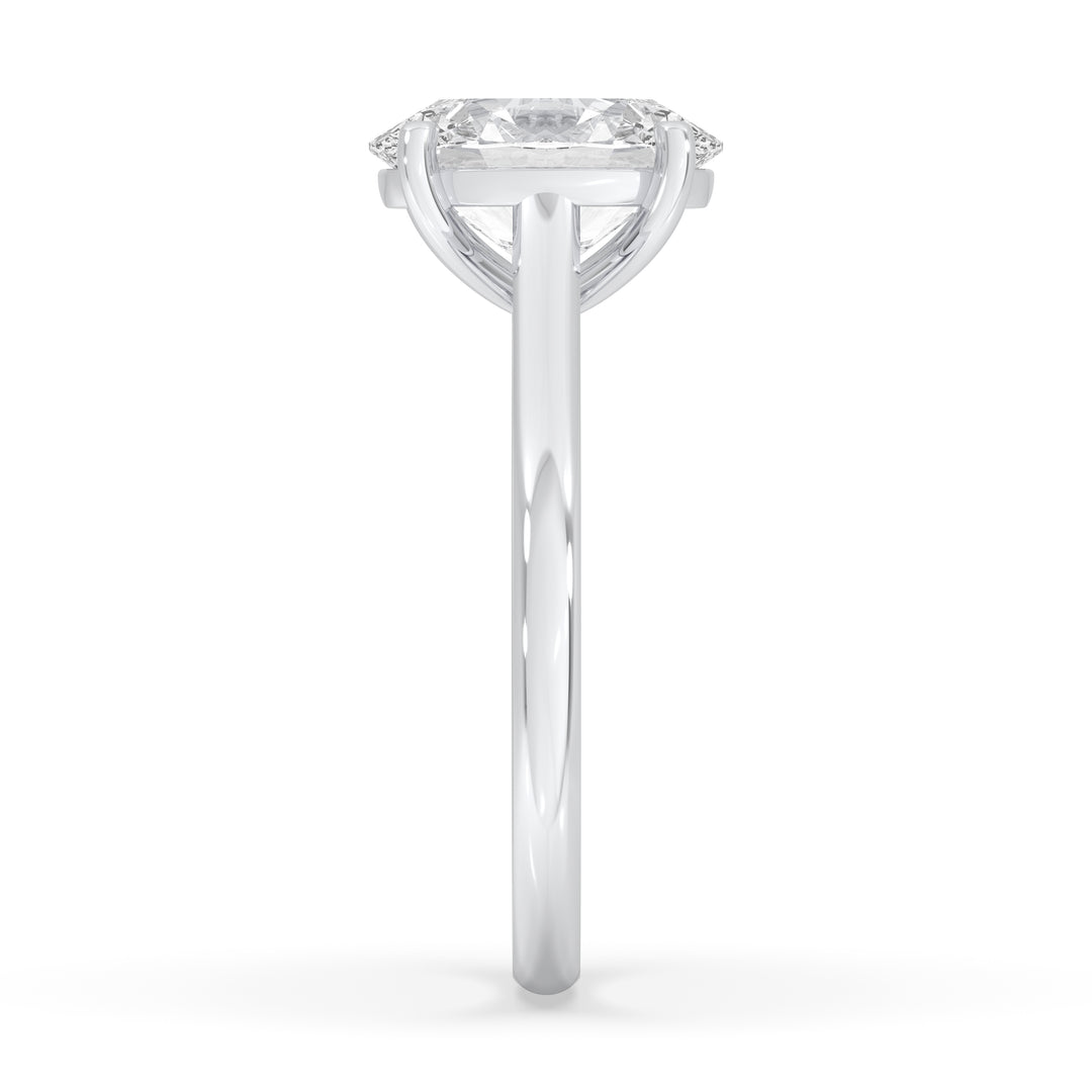 Oval Cathedral Engagement Ring