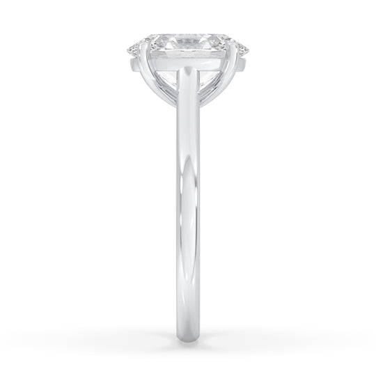 Oval Cathedral Engagement Ring