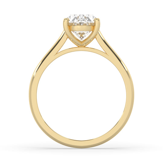 Oval Cathedral Engagement Ring