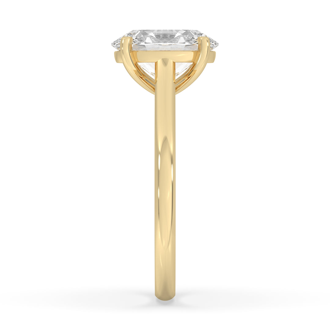 Oval Cathedral Engagement Ring