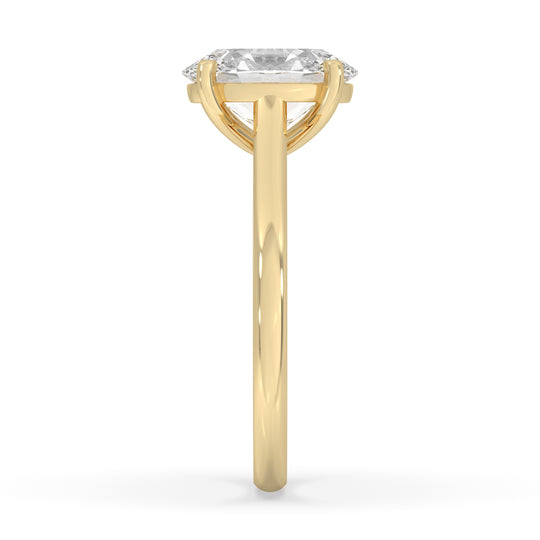 Oval Cathedral Engagement Ring
