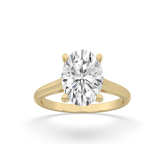 Oval Cathedral Engagement Ring