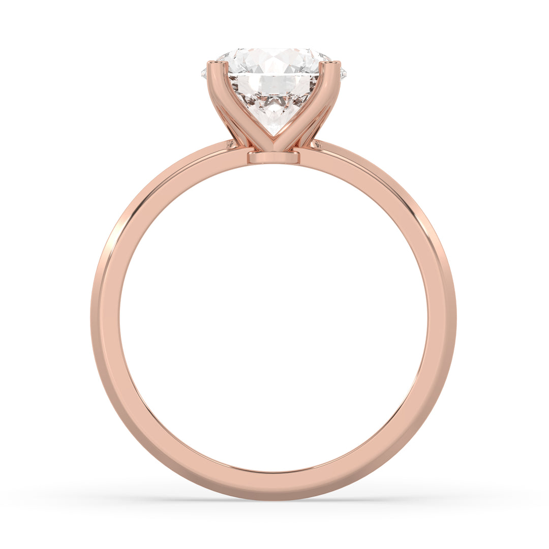 Round Engagement Ring