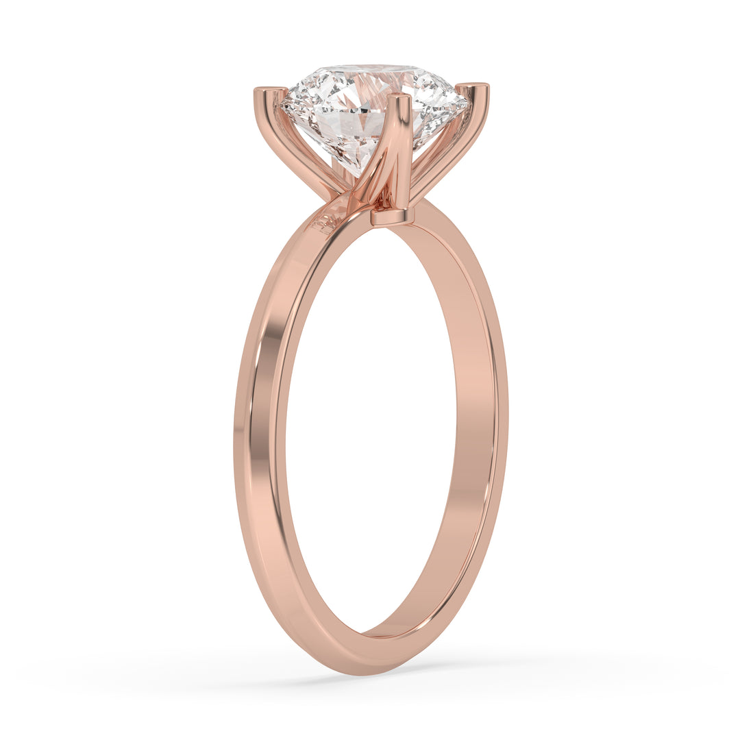 Round Engagement Ring