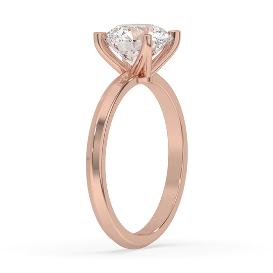 Round Engagement Ring