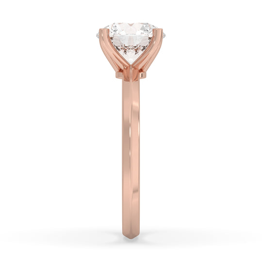 Round Engagement Ring