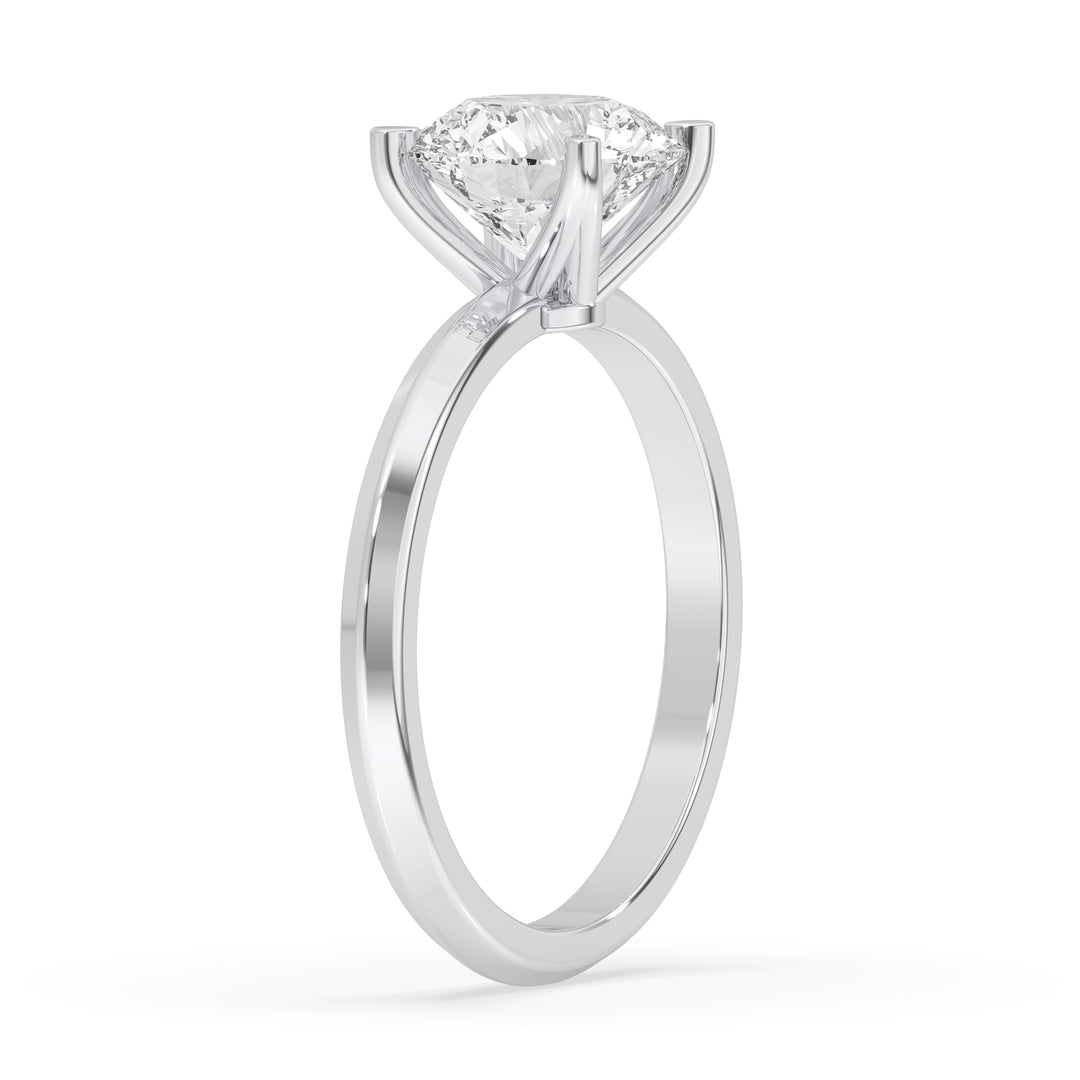 Round Engagement Ring