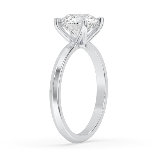 Round Engagement Ring