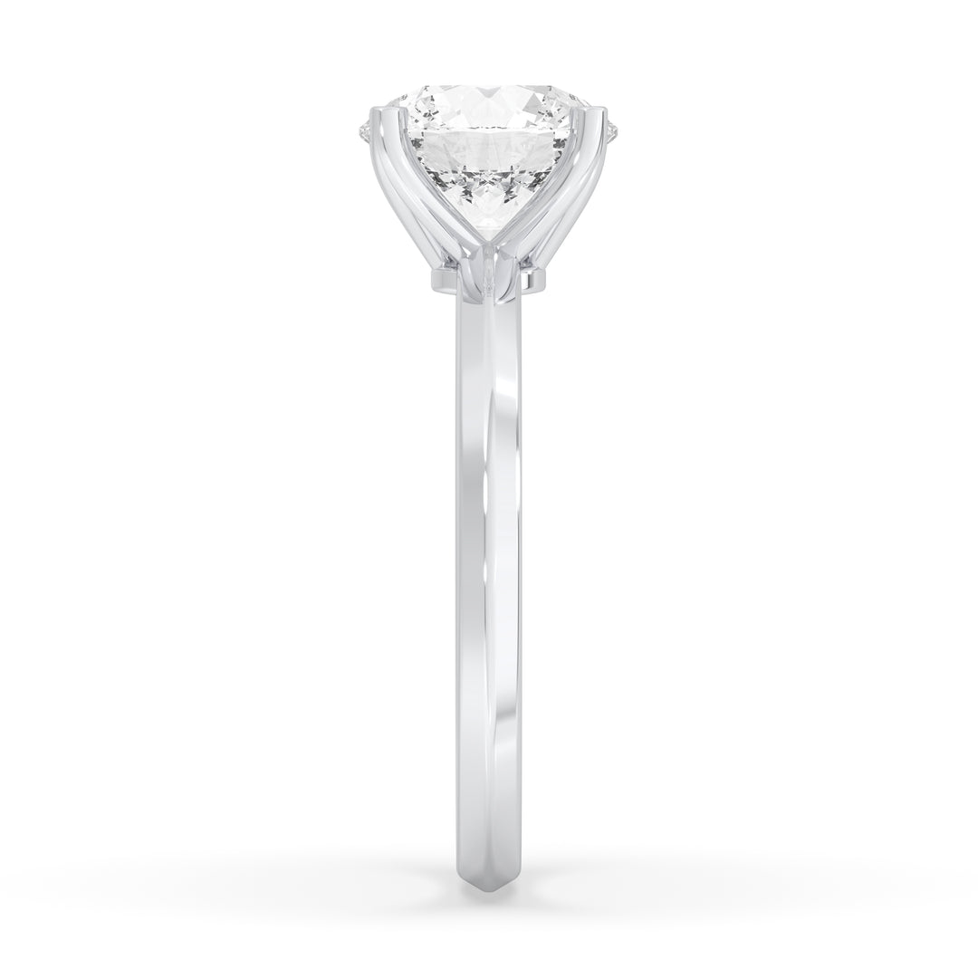 Round Engagement Ring