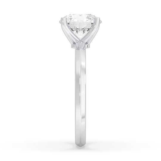 Round Engagement Ring