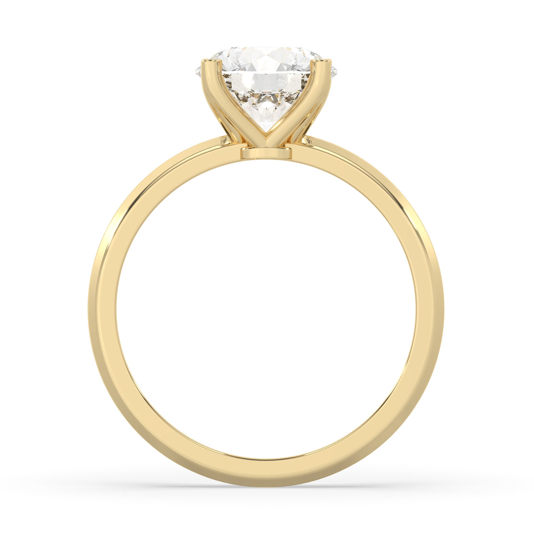 Round Engagement Ring