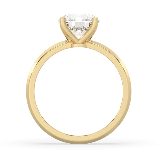 Round Engagement Ring
