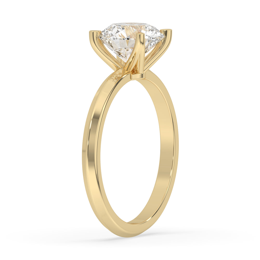 Round Engagement Ring