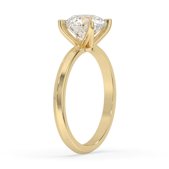 Round Engagement Ring