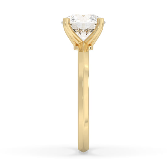 Round Engagement Ring