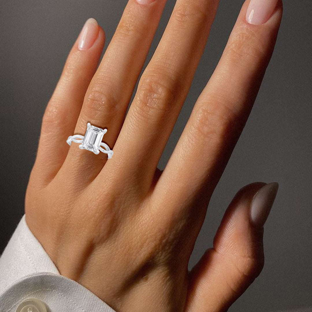 Emerald Engagement Ring