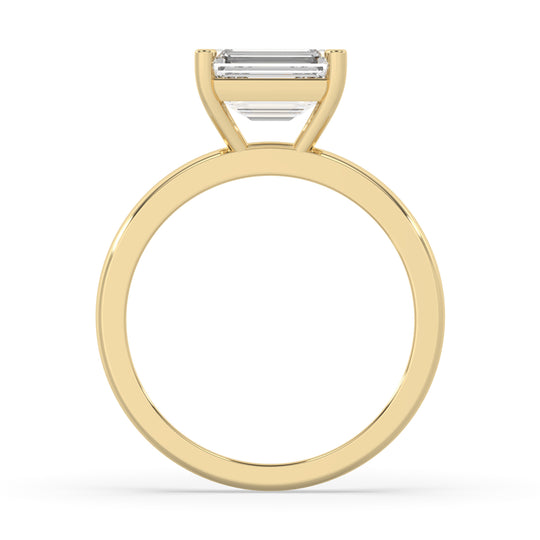 Emerald East-West Set Ring