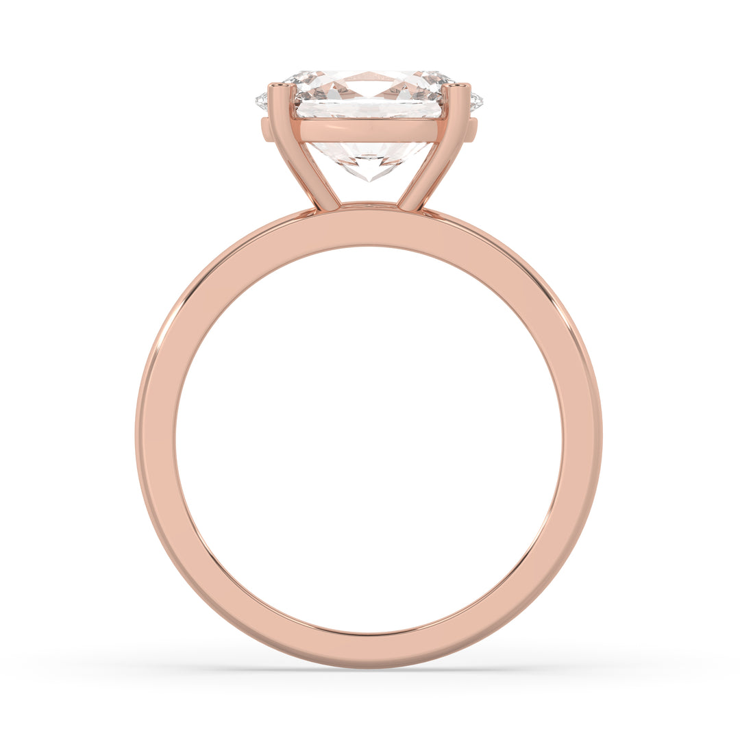 Oval East-West Engagement Ring