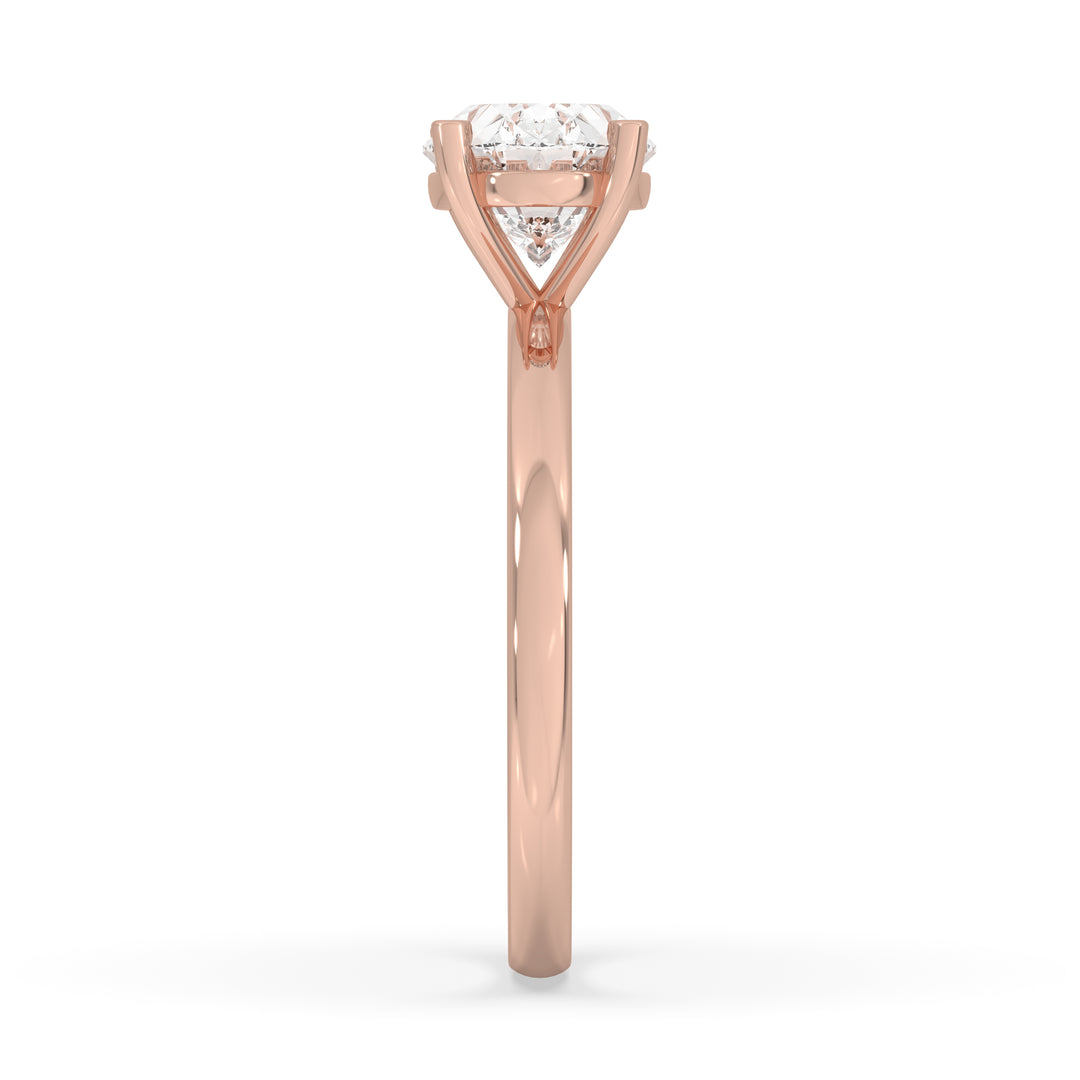 Oval East-West Engagement Ring