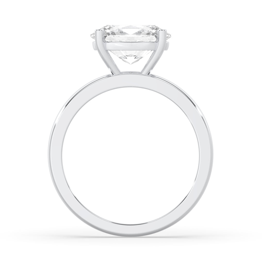 Oval East-West Engagement Ring