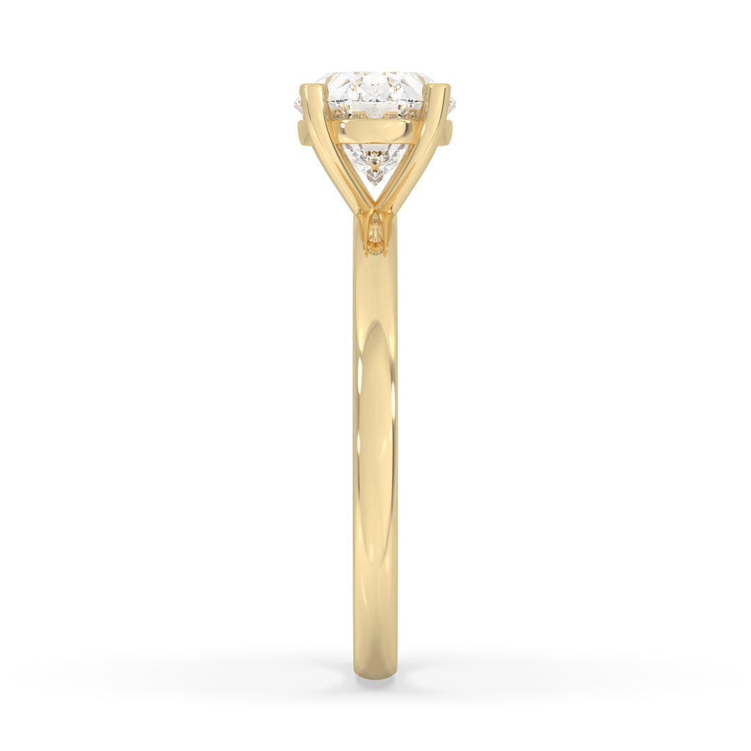 Oval East-West Engagement Ring
