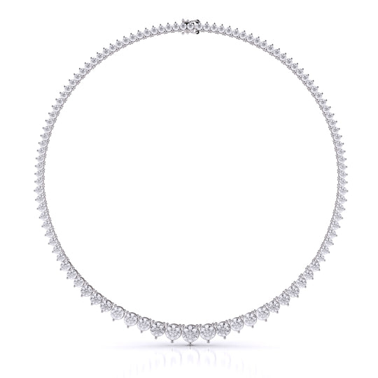 3-Prong Round Graduated Necklace