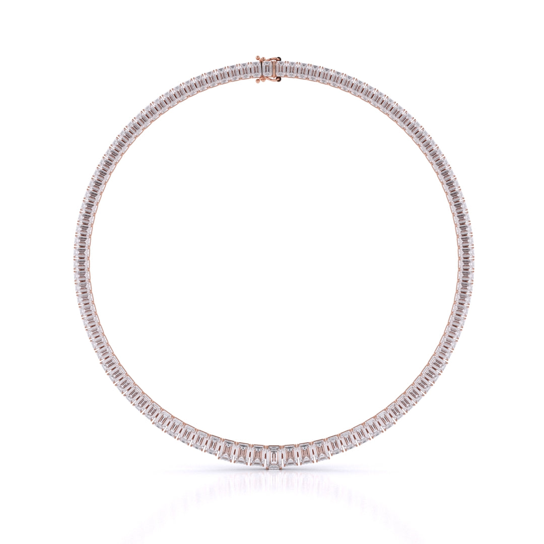 Graduated Necklace Emerald Cut