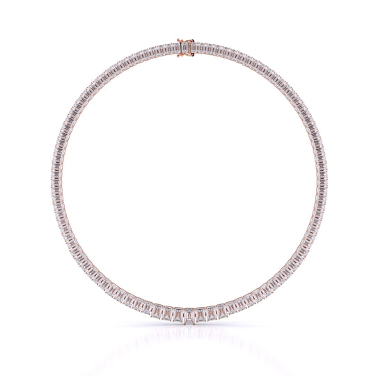 Graduated Necklace Emerald Cut