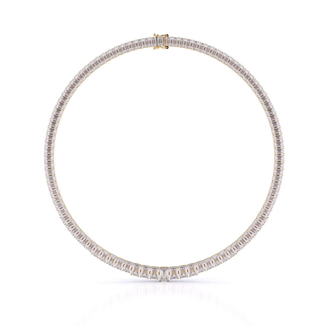 Graduated Necklace Emerald Cut
