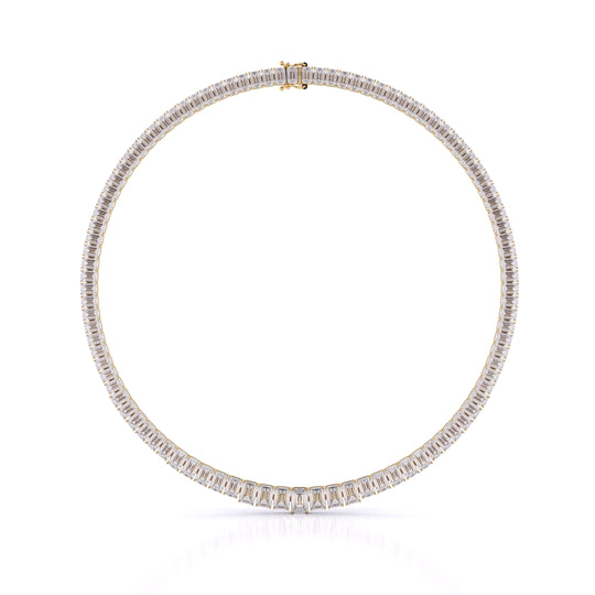 Graduated Necklace Emerald Cut