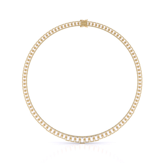 Graduated Necklace Emerald Cut