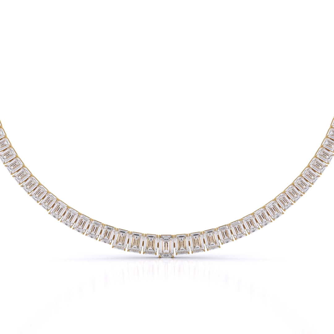 Graduated Necklace Emerald Cut
