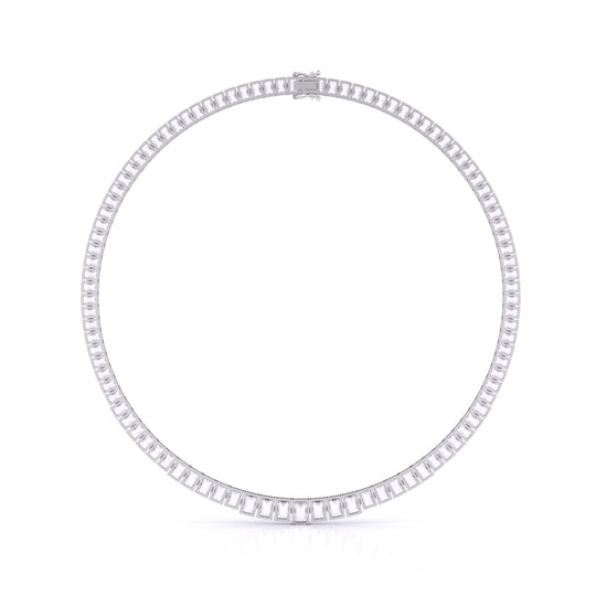 Graduated Necklace Emerald Cut