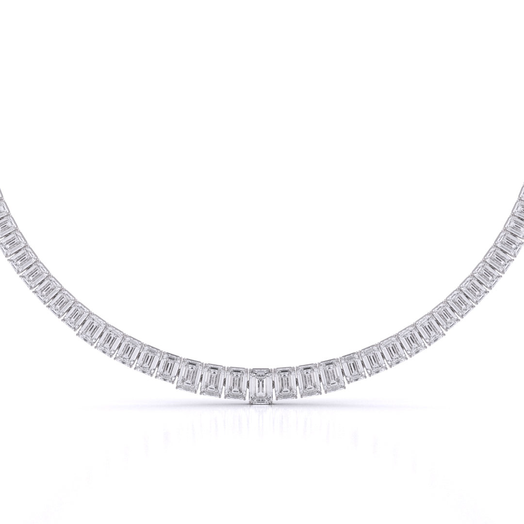 Graduated Necklace Emerald Cut