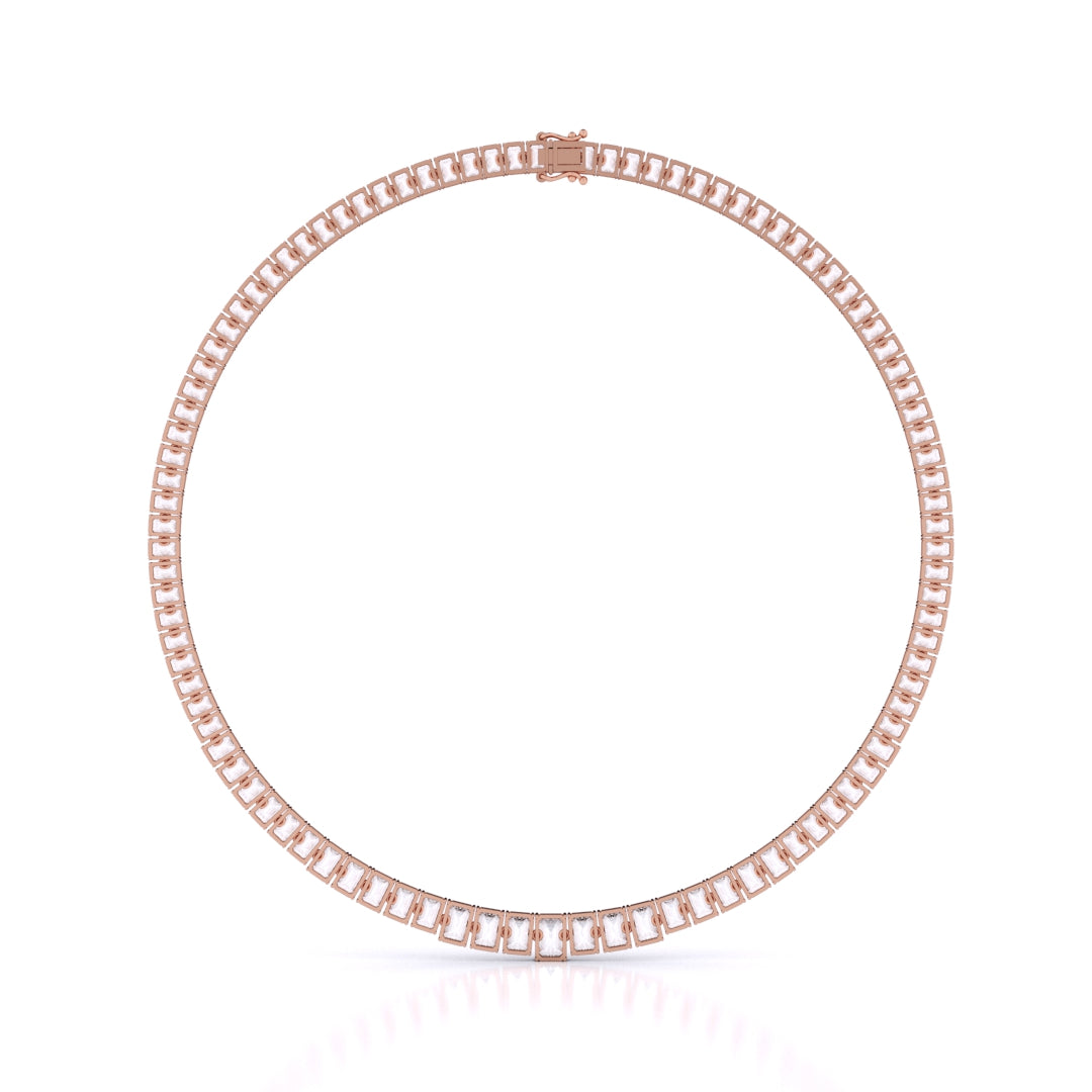 Graduated Necklace Emerald Cut
