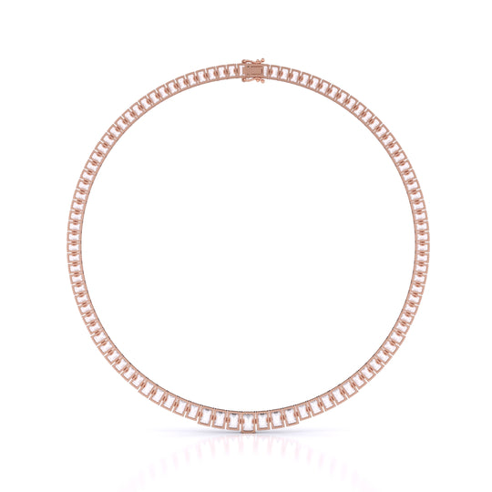 Graduated Necklace Emerald Cut