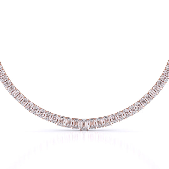 Graduated Necklace Emerald Cut