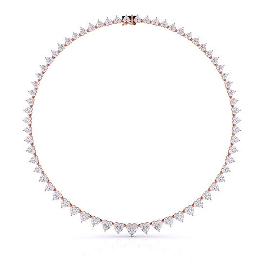 Heart Shape Graduated Necklace