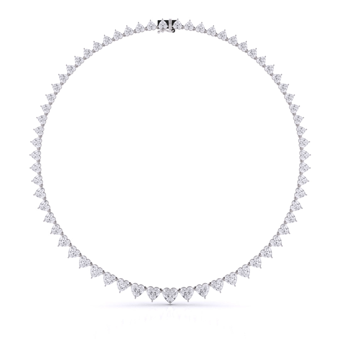 Heart Shape Graduated Necklace