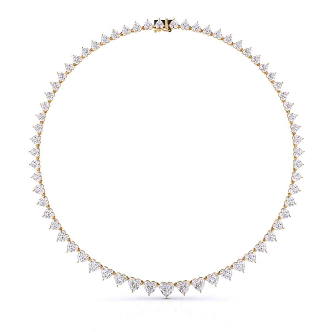 Heart Shape Graduated Necklace