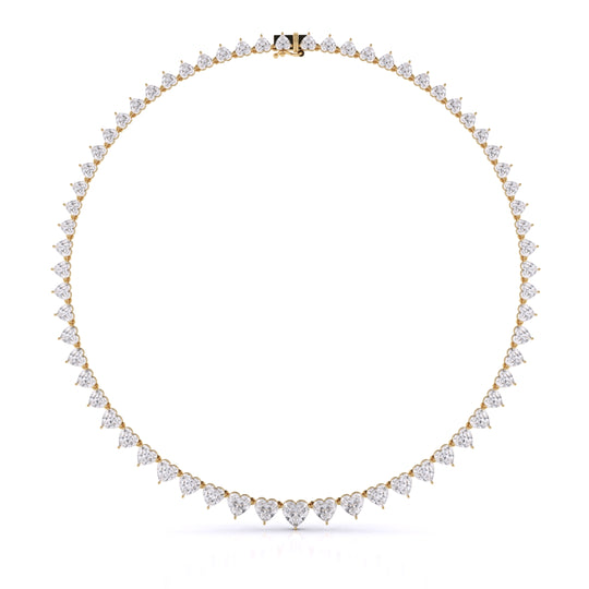 Heart Shape Graduated Necklace