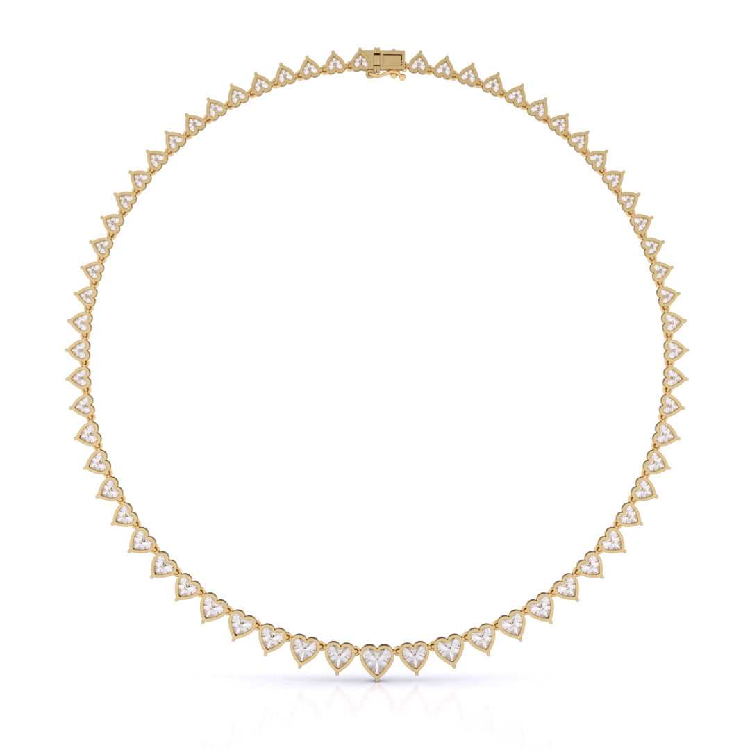Heart Shape Graduated Necklace