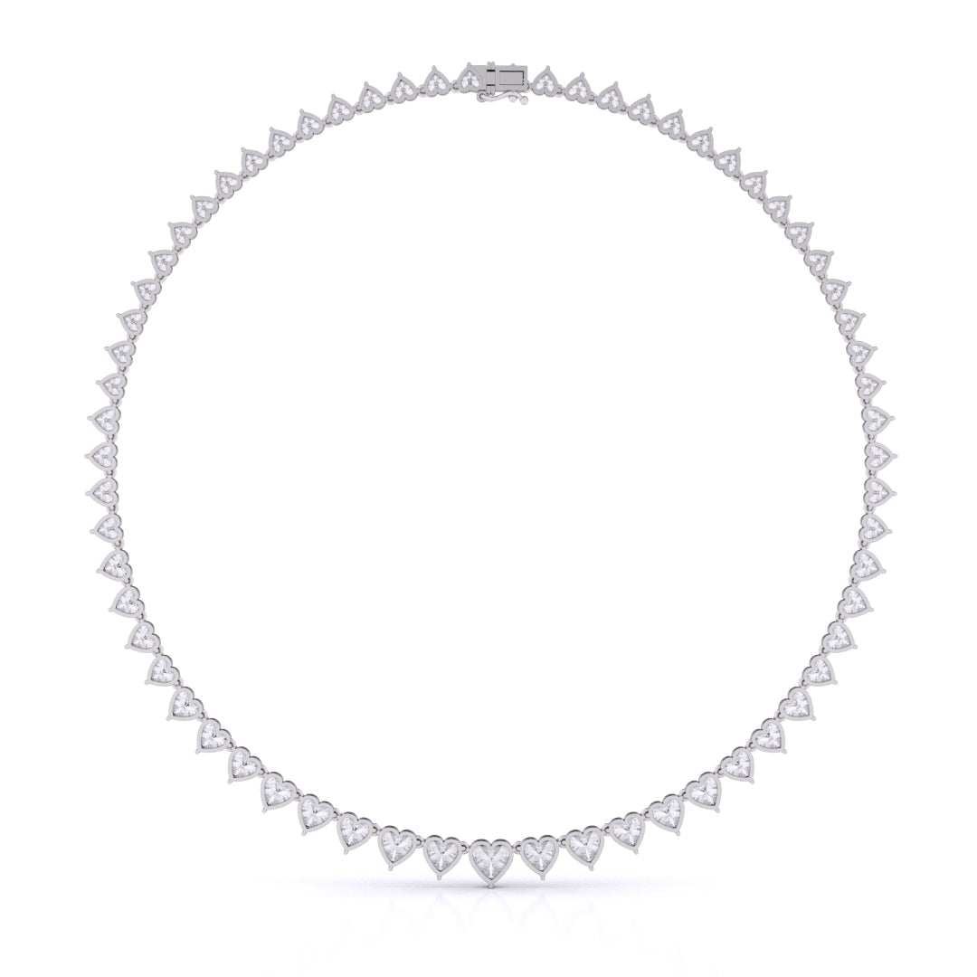 Heart Shape Graduated Necklace