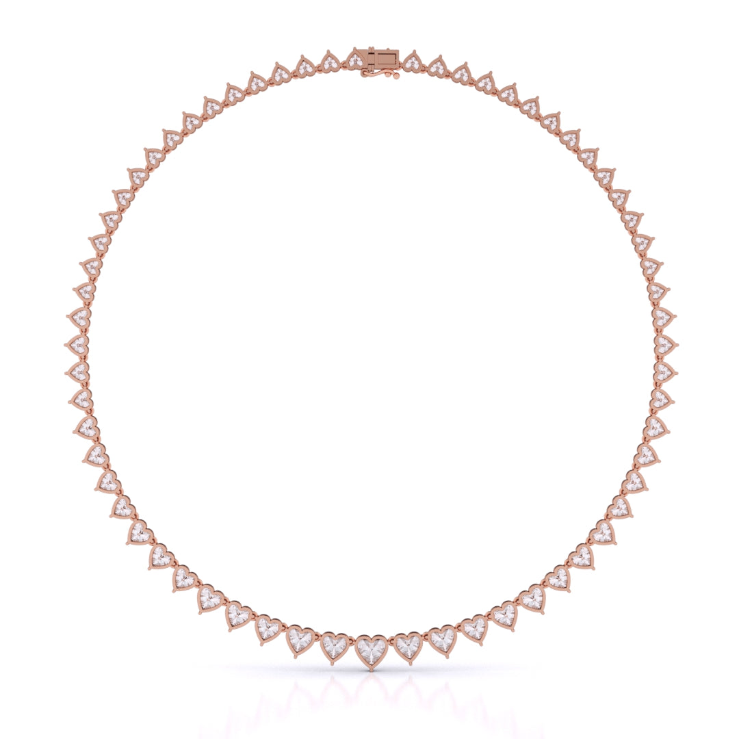 Heart Shape Graduated Necklace