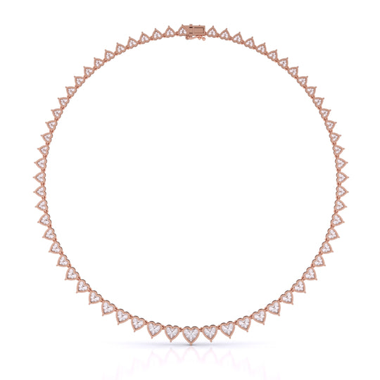 Heart Shape Graduated Necklace