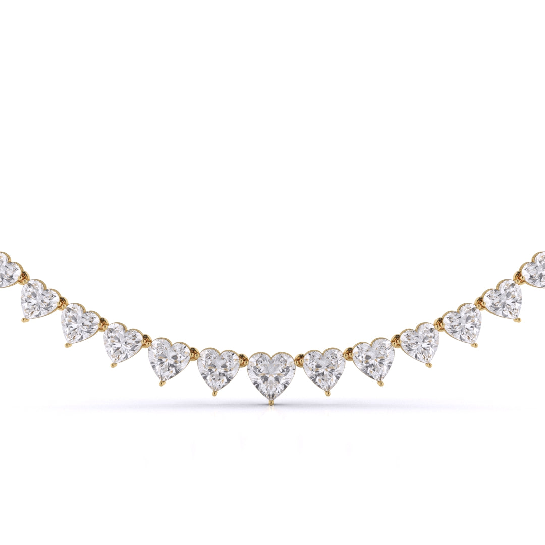 Heart Shape Graduated Necklace